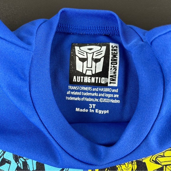 Transformers Autobots Toddler T-Shirt Blue Short Sleeve Kid’s Top Size 3T - Picture 4 of 12
